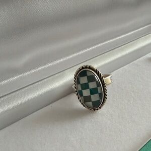 Aurora Cabochon 925 Ring